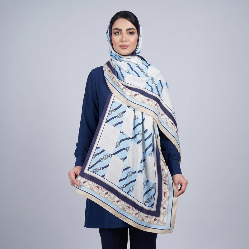 شال زنانه مدل ابریشم خاص مجلسی کد ab398