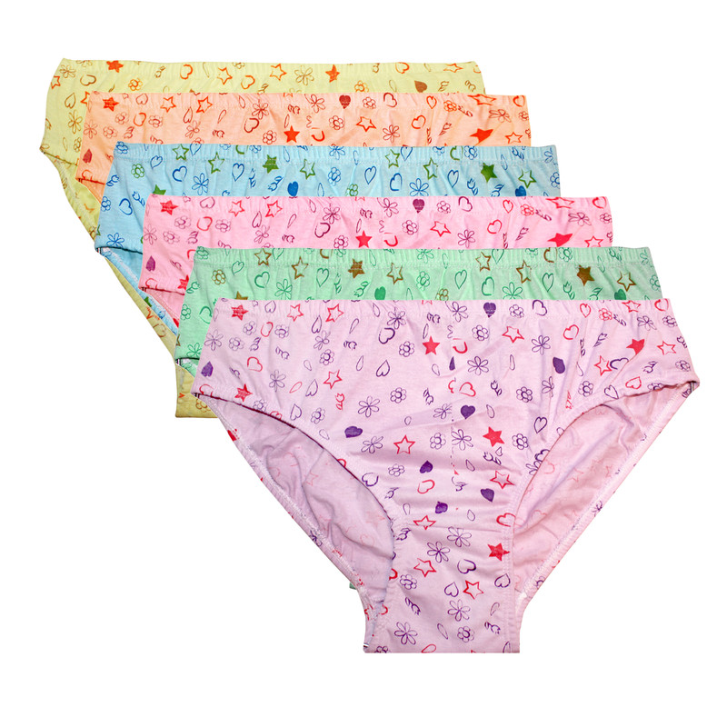 شورت زنانه مدل نخی اسلیپ کد E-185 بسته 6 عددی