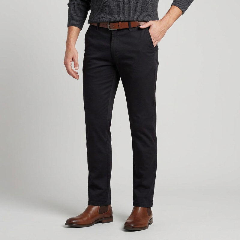 شلوار فیت معمولی (regular fit) مردانه مدل کتان کلاسیک کد sh199