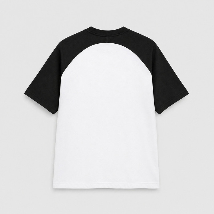 تیشرت اورسایز آستین کوتاه یقه گرد مردانه مدل FC BM_Raglan011