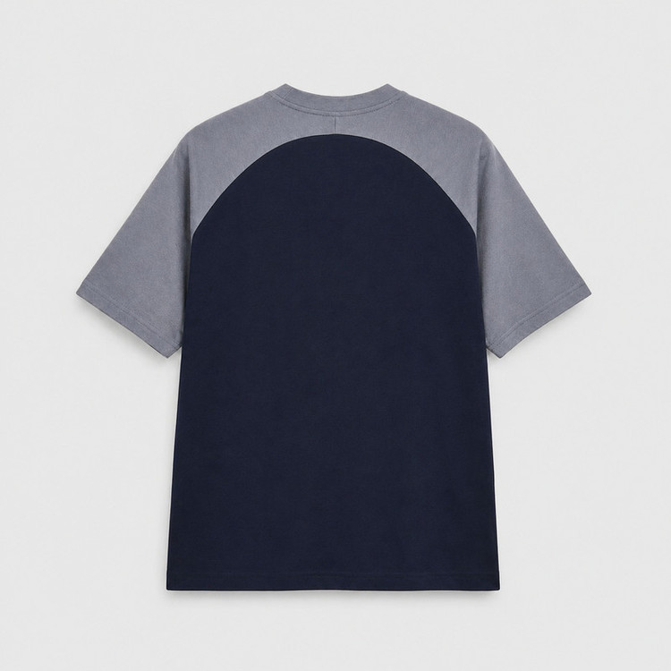 تیشرت اورسایز آستین کوتاه یقه گرد مردانه مدل FC BM_Raglan011