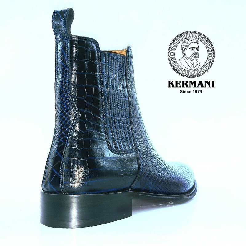 نیم بوت مردانه کرمانی مدل چرم دستدوز طبیعی کد 626