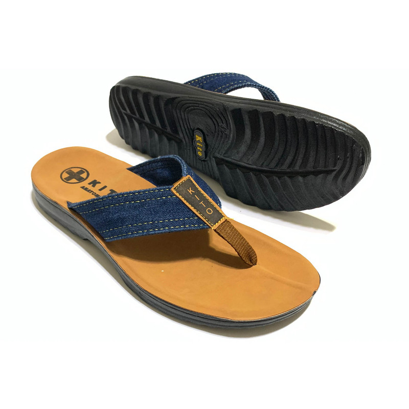 دمپایی لاانگشتی مردانه کیتو مدل Denim Style کد RS-NBL-054