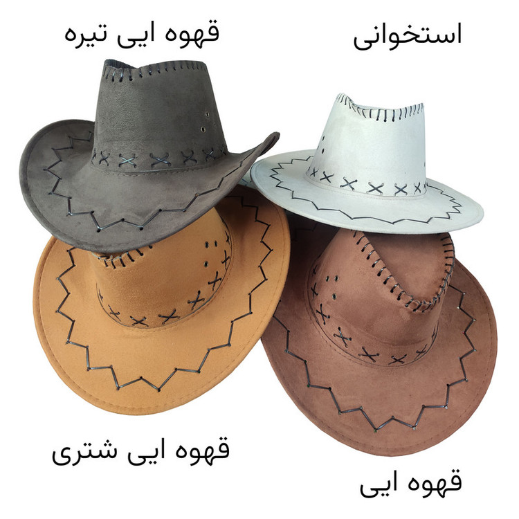 کلاه شاپو مدل کابوی زیگزاگی کد 51671