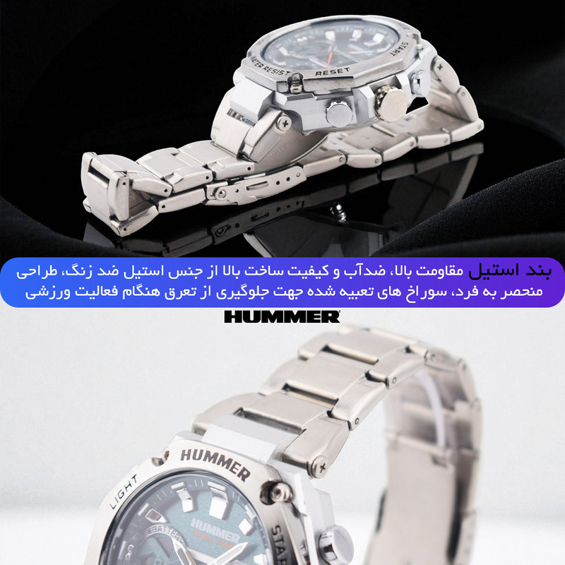 ساعت مچی عقربهای کوارتز مردانه هامر مدل HM1444-C1