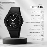 ساعت مچی عقربه ای مردانه هامر مدل موتور ژاپن بند PU ضدآب رفرنس HM1112-C2