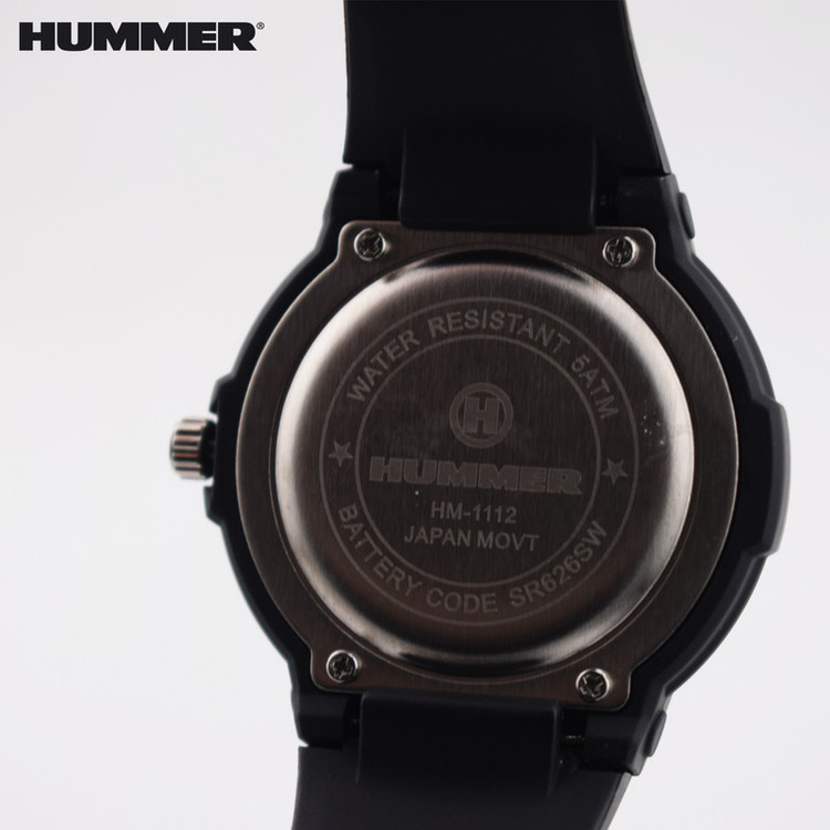 ساعت مچی عقربه ای مردانه هامر مدل موتور ژاپن بند PU ضدآب رفرنس HM1112-C2