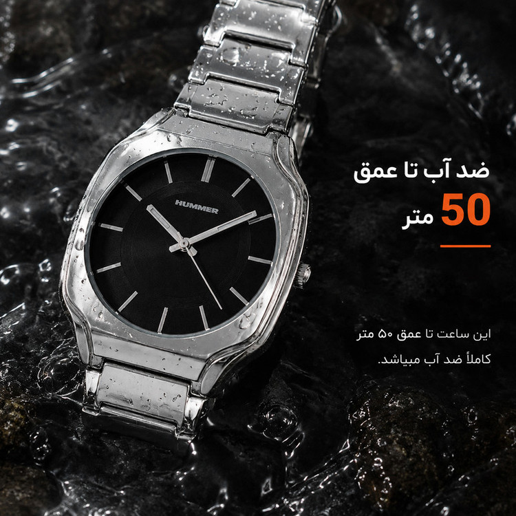 ساعت مچی عقربه ای مردانه هامر مدل پتک موتور ژاپن رفرنس HM1116-C3