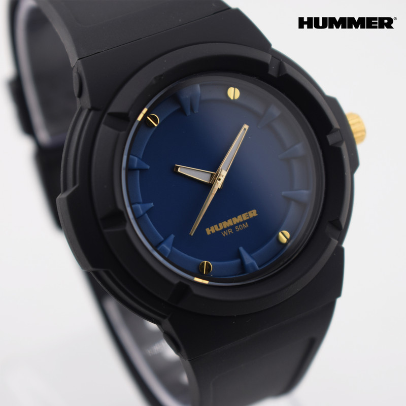 ساعت مچی عقربه ای مردانه هامر مدل موتور ژاپن بند PU ضدآب رفرنس HM1112-C4