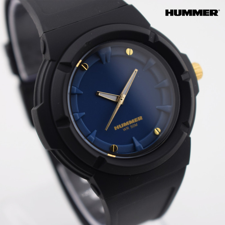 ساعت مچی عقربه ای مردانه هامر مدل موتور ژاپن بند PU ضدآب رفرنس HM1112-C4