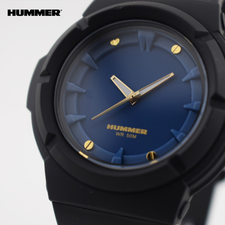 ساعت مچی عقربه ای مردانه هامر مدل موتور ژاپن بند PU ضدآب رفرنس HM1112-C4