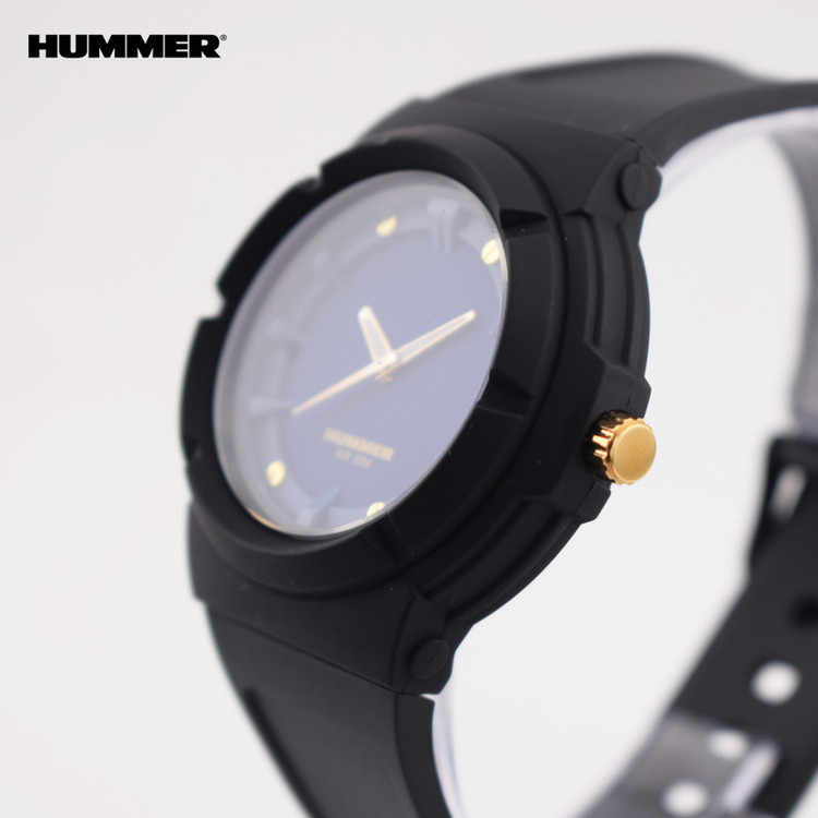 ساعت مچی عقربه ای مردانه هامر مدل موتور ژاپن بند PU ضدآب رفرنس HM1112-C4