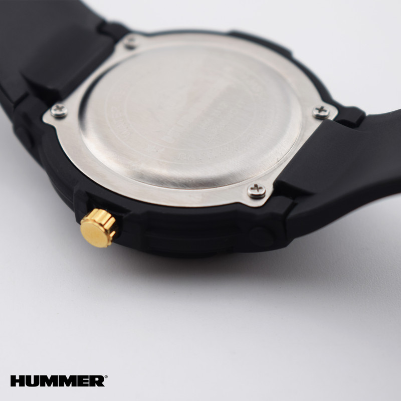 ساعت مچی عقربه ای مردانه هامر مدل موتور ژاپن بند PU ضدآب رفرنس HM1112-C4