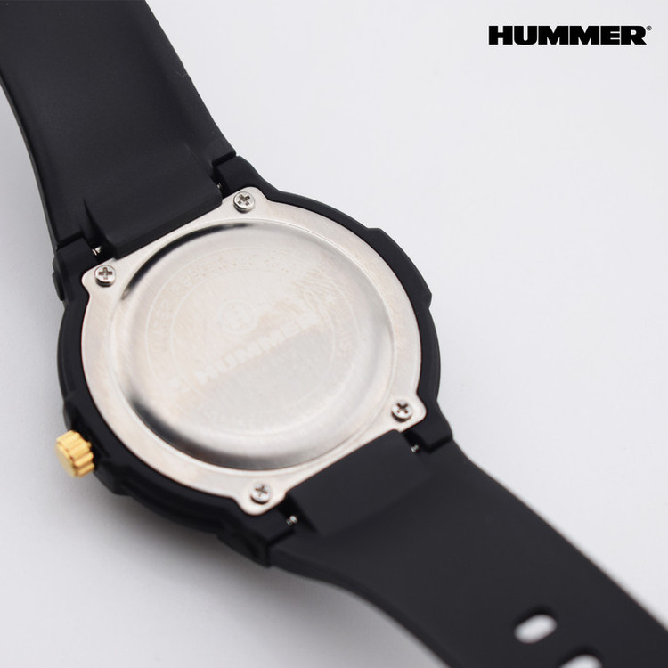 ساعت مچی عقربه ای مردانه هامر مدل موتور ژاپن بند PU ضدآب رفرنس HM1112-C4