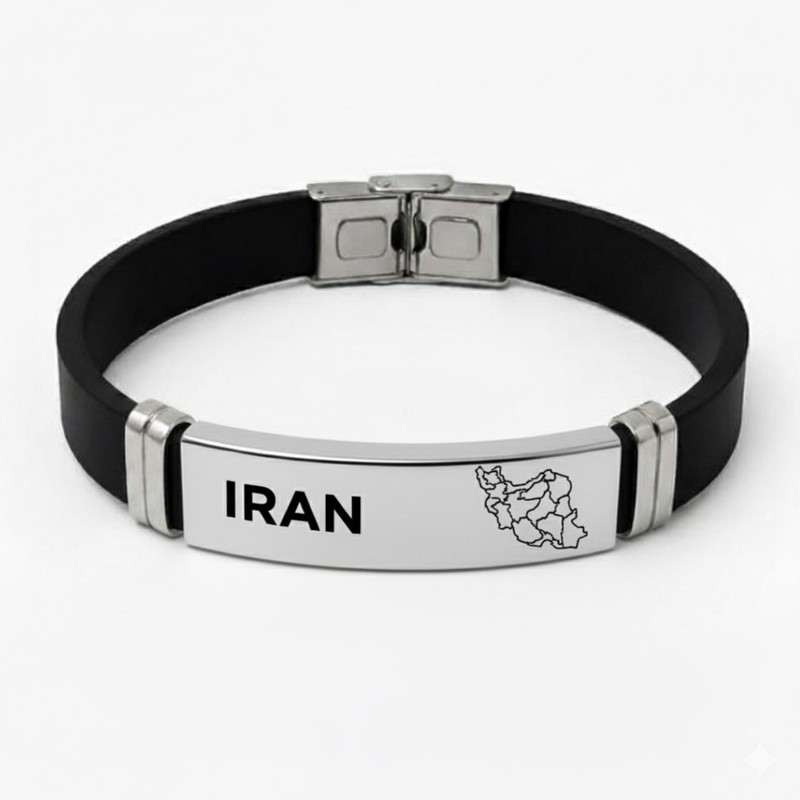 دستبند چرمی مدل نقشه ایران