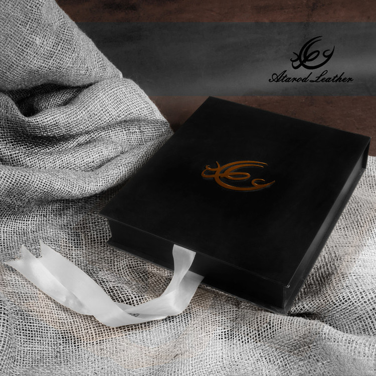 ست هدیه مردانه چرم عطارد مدل چرم طبیعی کد A48