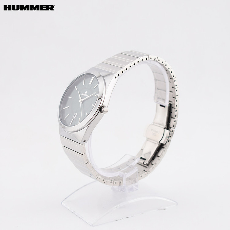 ساعت مچی عقربهای کوارتز مردانه هامر مدل موتور ژاپن قفل مخفی کد 814G-C2