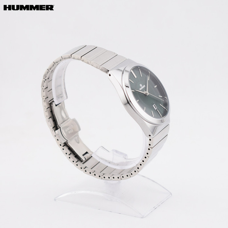 ساعت مچی عقربهای کوارتز مردانه هامر مدل موتور ژاپن قفل مخفی کد 814G-C2