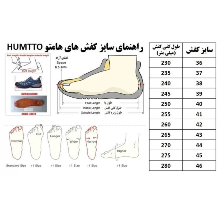 کفش پیاده روی زنانه هامتو مدل 110609B-1