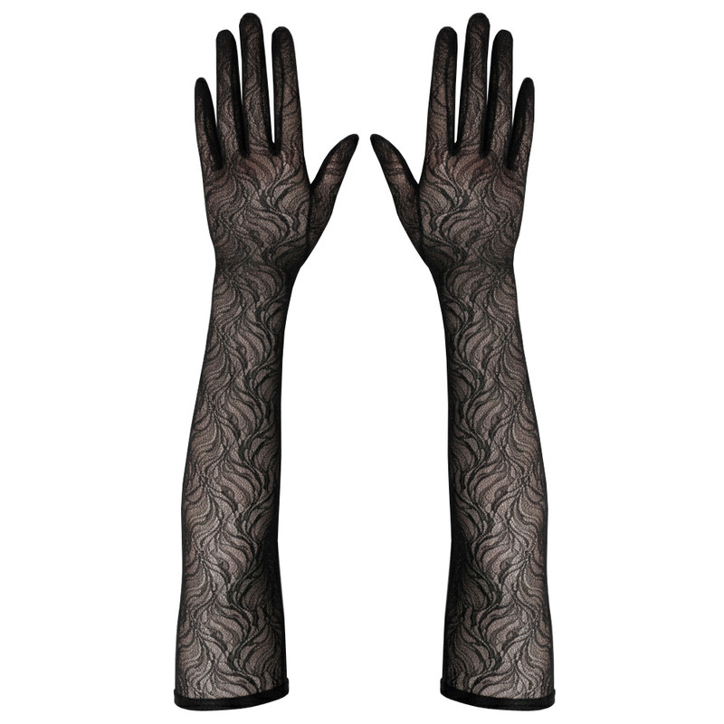 دستکش زنانه مدل توری ساق بلند