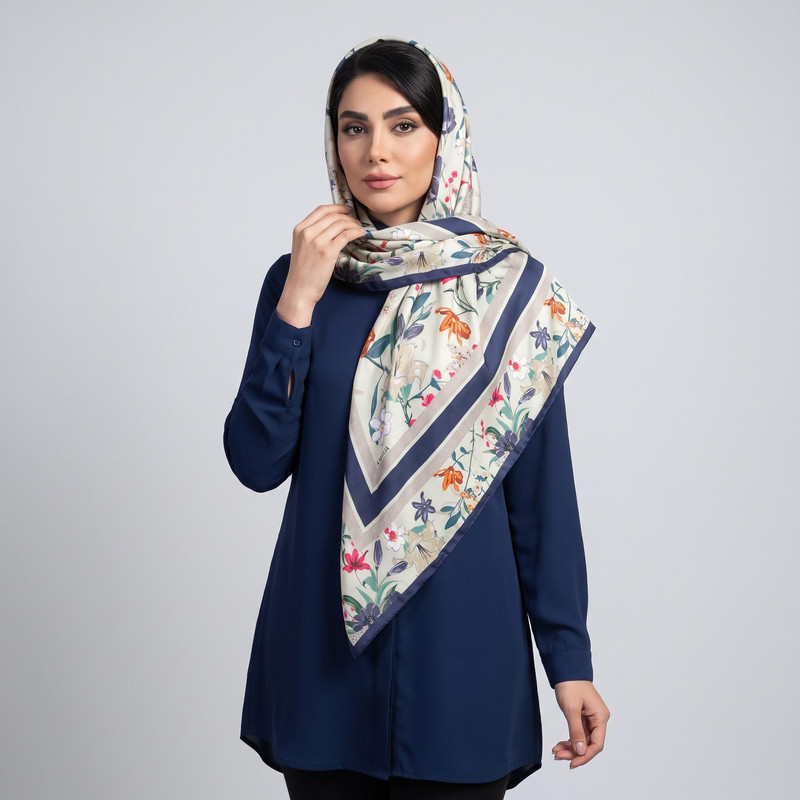 روسری زنانه آنالیا مدل بهاری کد 9860