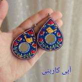 گوشواره دست ساز زنانه مدل مرغ آمین
