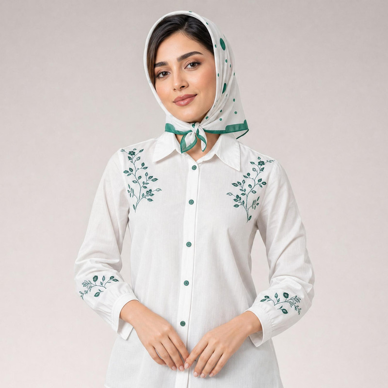 دستمال سر و گردن زنانه مدل مینی نخی توپی توپی کد a-2680