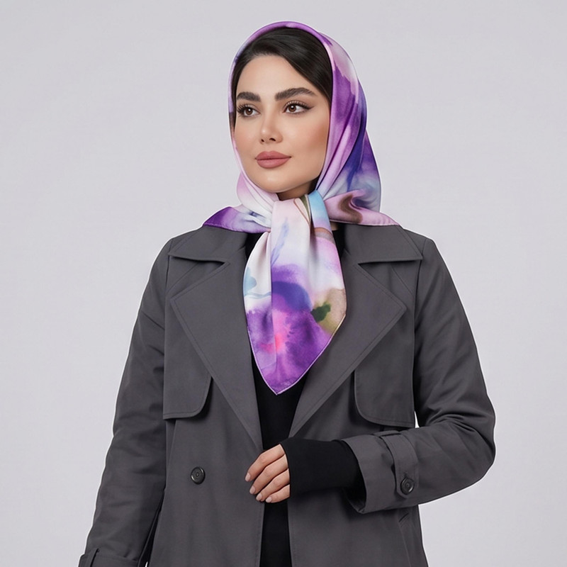 دستمال سر و گردن زنانه مدل مینی اسکارف عروسکی طرح جدید کد ana-2497