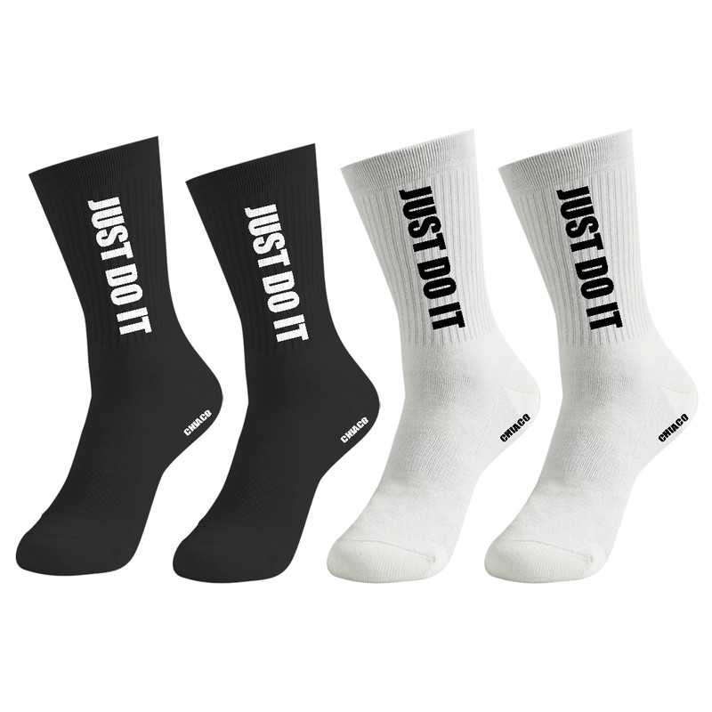 جوراب ورزشی مردانه چیاکو مدل JUST DO IT کد 039 بسته 2 عددی