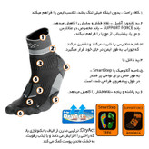 جوراب ورزشی مردانه مدل SEP-CHAUSSETTES TECHNIQUES-001 مجموعه 2 عددی