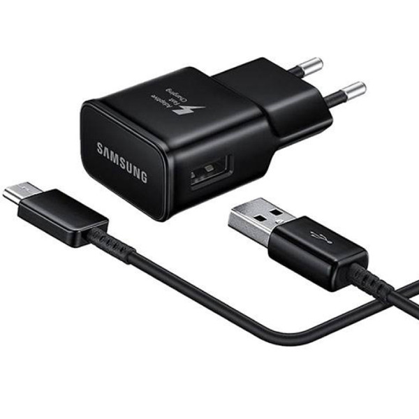 شارژر دیواری مدل Travel Adapter Fast Charge 15W به همراه کابل تبدیل USB-C