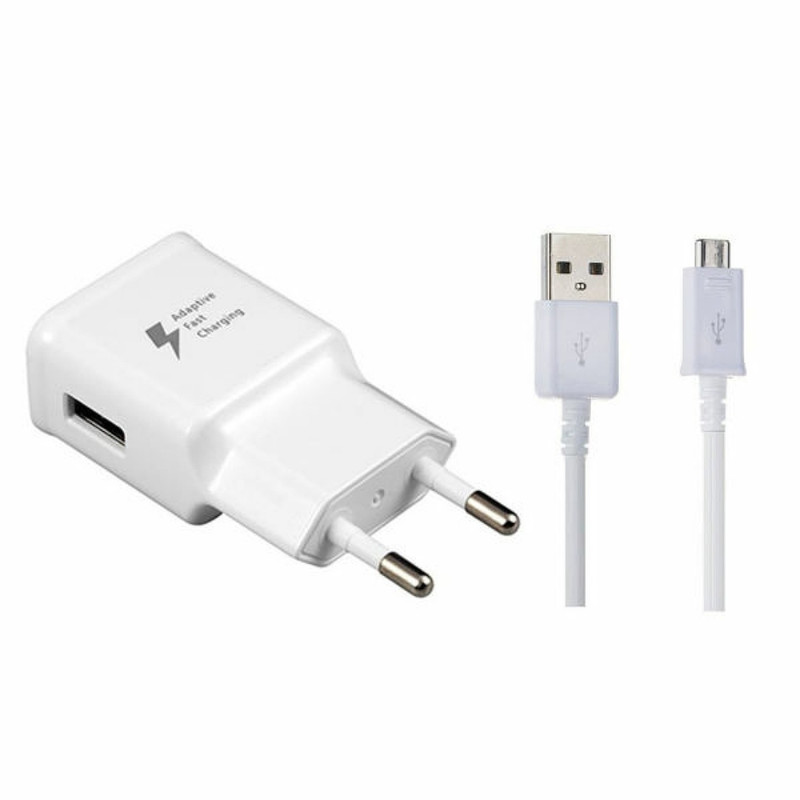 شارژر دیواری مدل sf01 به همراه کابل تبدیل microUSB
