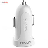 شارژر فندکی الدینیو مدل DL-C17 همراه با کابل microUSB