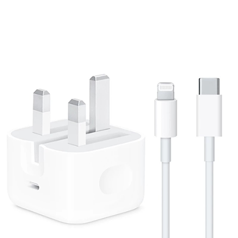 شارژر دیواری 25 وات مدل iphone 14promax به همراه کابل لایتنینگ