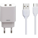 شارژ دیواری ریمکس مدل RP-U35 به همراه کابل تبدیل USB-C