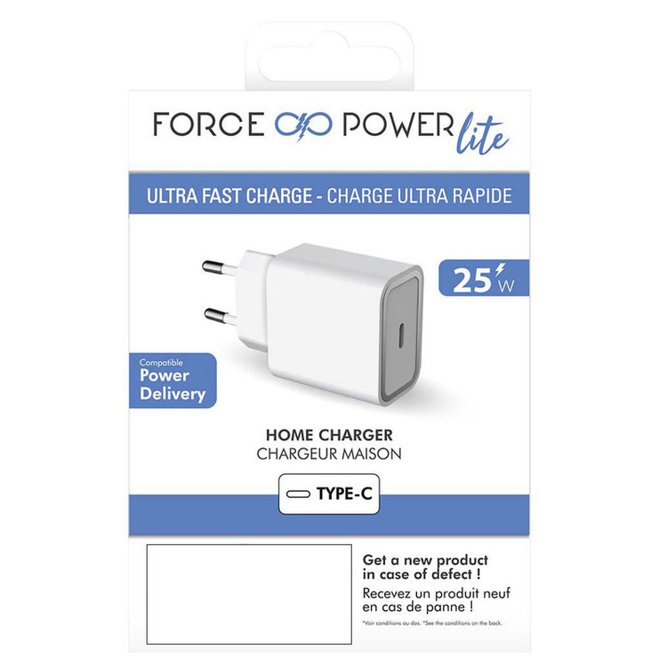 شارژر دیواری فورس مدل FPLICS1C25WPDW USB-C PD