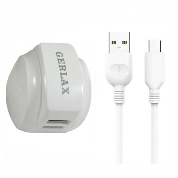 شارژر دیواری جرلکس مدل GA-21 به همراه کابل تبدیل USB-C