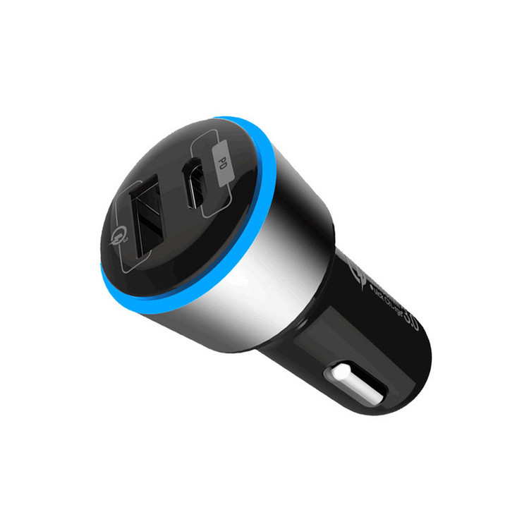 شارژر فندکی 36 وات راک رز مدل Ranger PQ به همراه کابل microUSB / لایتنینگ