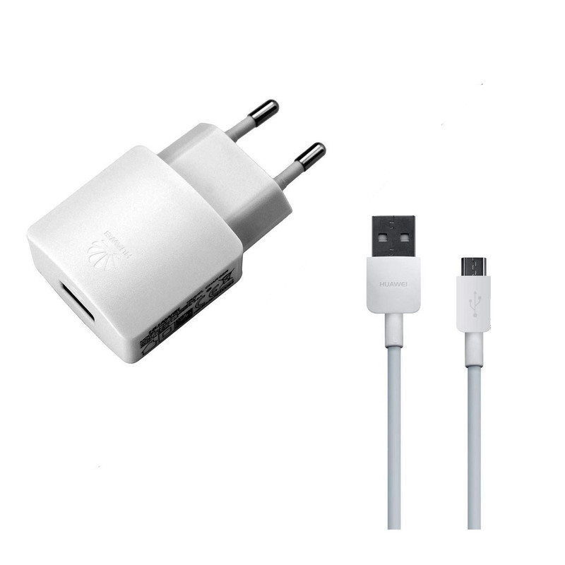 شارژر دیواری مدل HW-050200E2W همراه با کابل microUSB