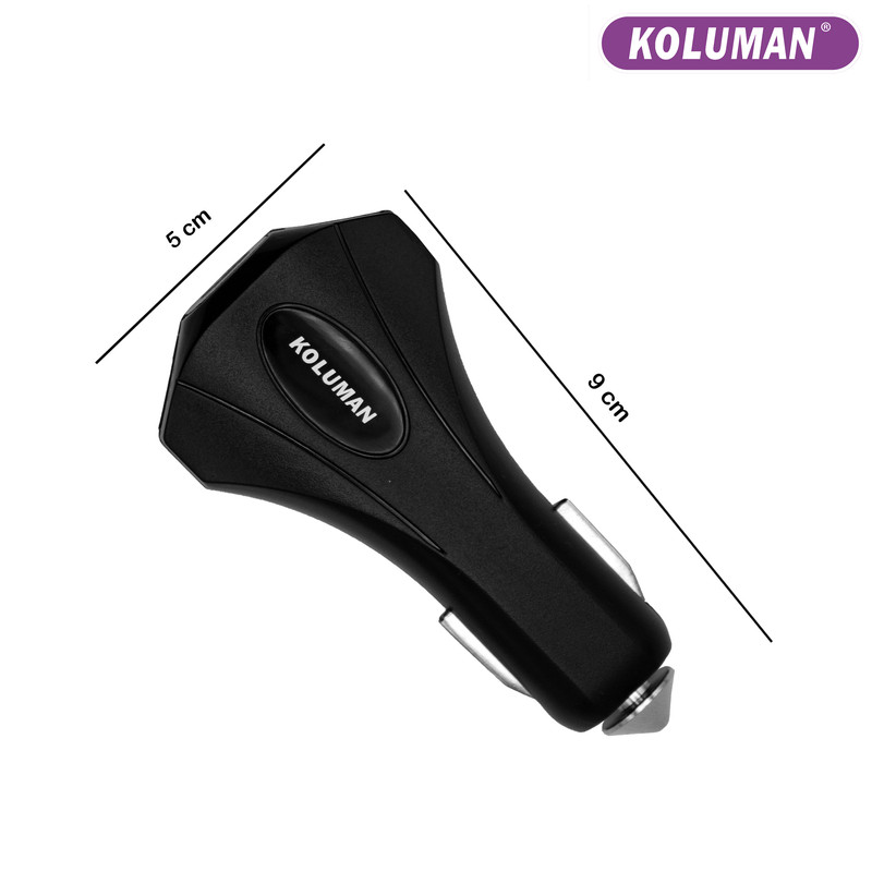 شارژر فندکی کلومن مدل KC - C210 به همراه کابل تبدیل MICROUSB