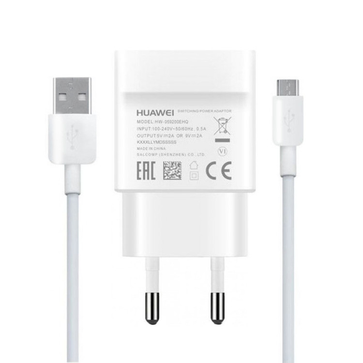 شارژر دیواری مدل HW-00M به همراه کابل تبدیل microUSB