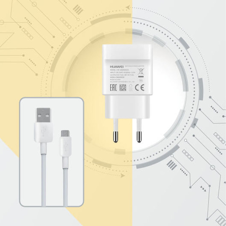 شارژر دیواری مدل HW-00M به همراه کابل تبدیل microUSB