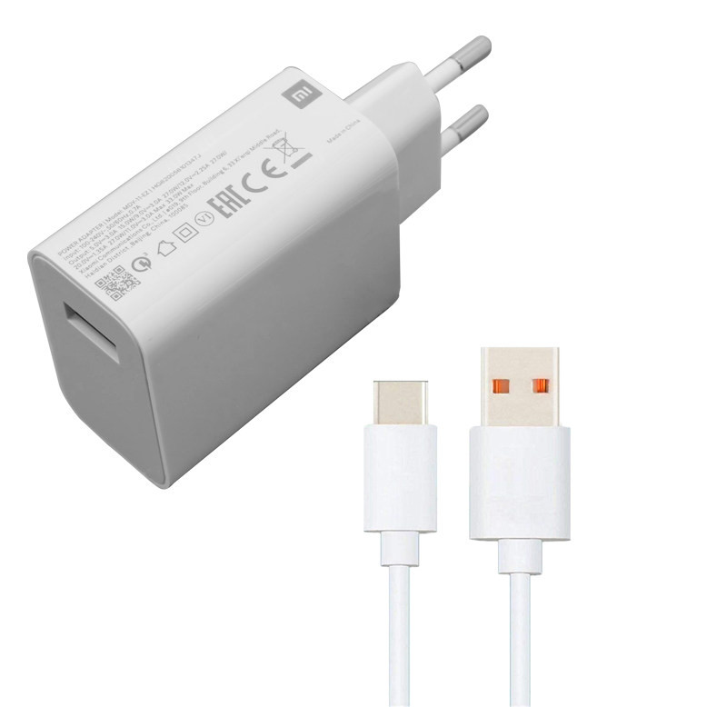 شارژر دیواری  مدل Mi 11 lite به همراه کابل USB-C