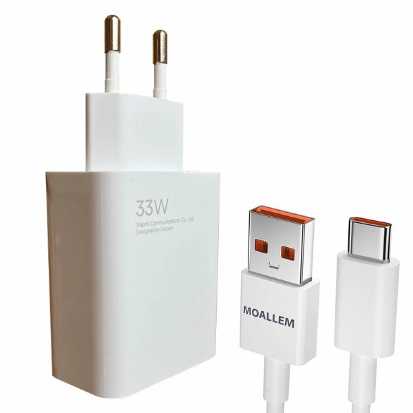 شارژر دیواری 33 وات مدل Note 8 Pro به همراه کابل تبدیل USB-C