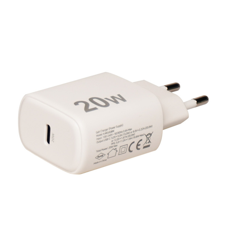 شارژر دیواری 20 وات کِی نت مدل K-WCUC20W