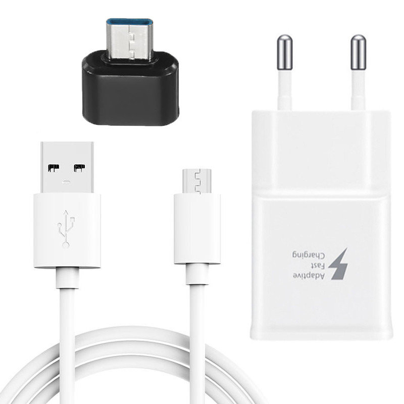 شارژر دیواری مدل ep-ta200wp به همراه کابل microUSB طول 1متر و مبدل OTG