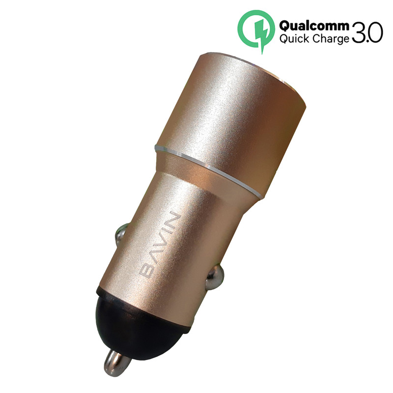 شارژر فندکی باوین مدل PC376 به همراه کابل تبدیل microUSB