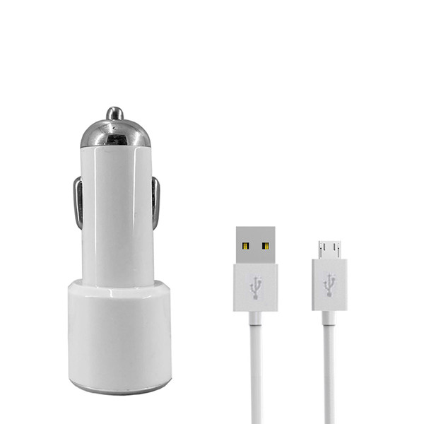 شارژر فندکی  مدل 2in1 به همراه کابل تبدیل MicroUSB