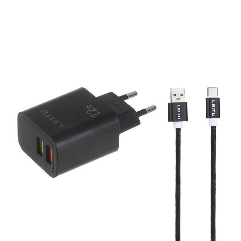 شارژر دیواری لیتو مدل LH-11 به همراه کابل تبدیل USB-C