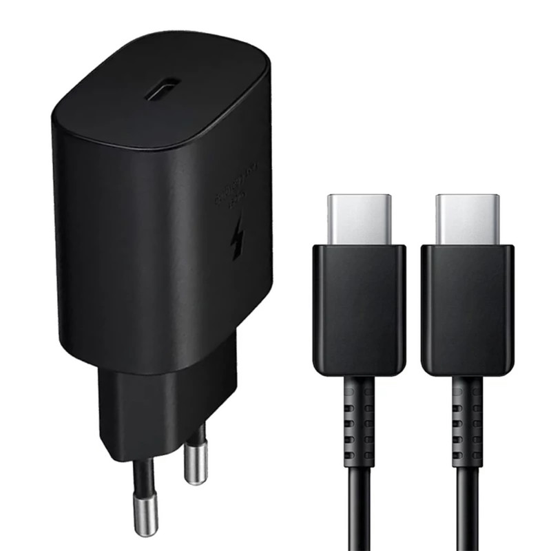 شارژر دیواری 25 وات کوکلاسیک مدل Galaxy - A52 به همراه کابل تبدیل USB-C